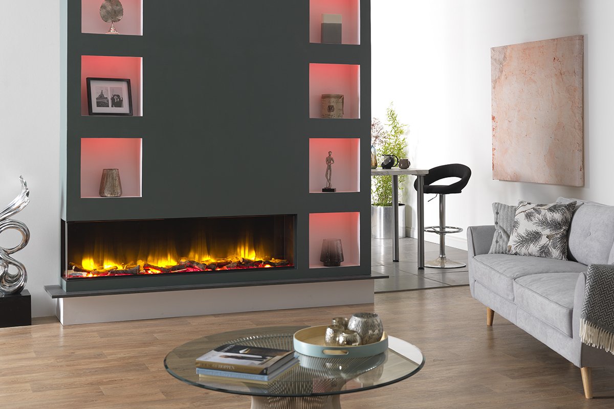 Charlton & Jenrick Polaris 1600 mm Elektrische Haard Front