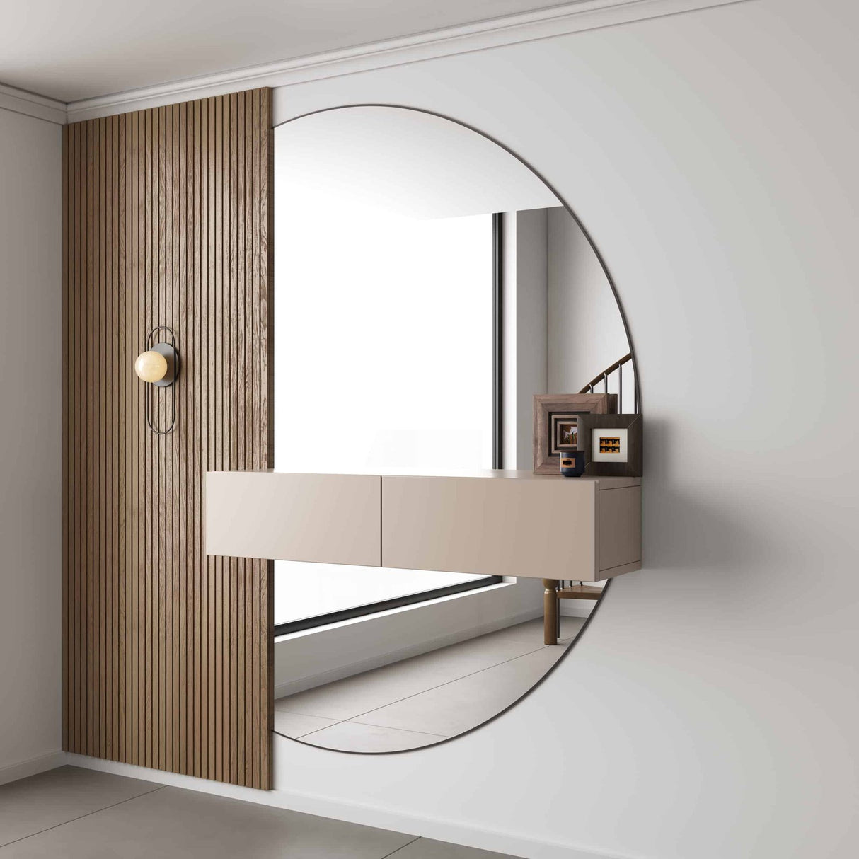 NIEUW! Exclusieve Gangkast Softclose – L100cm x D26cm x H20cm – Japandi Beige