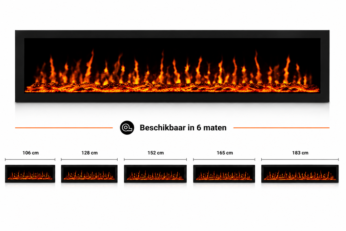 Dutch Fires Grande sfeerhaard maten