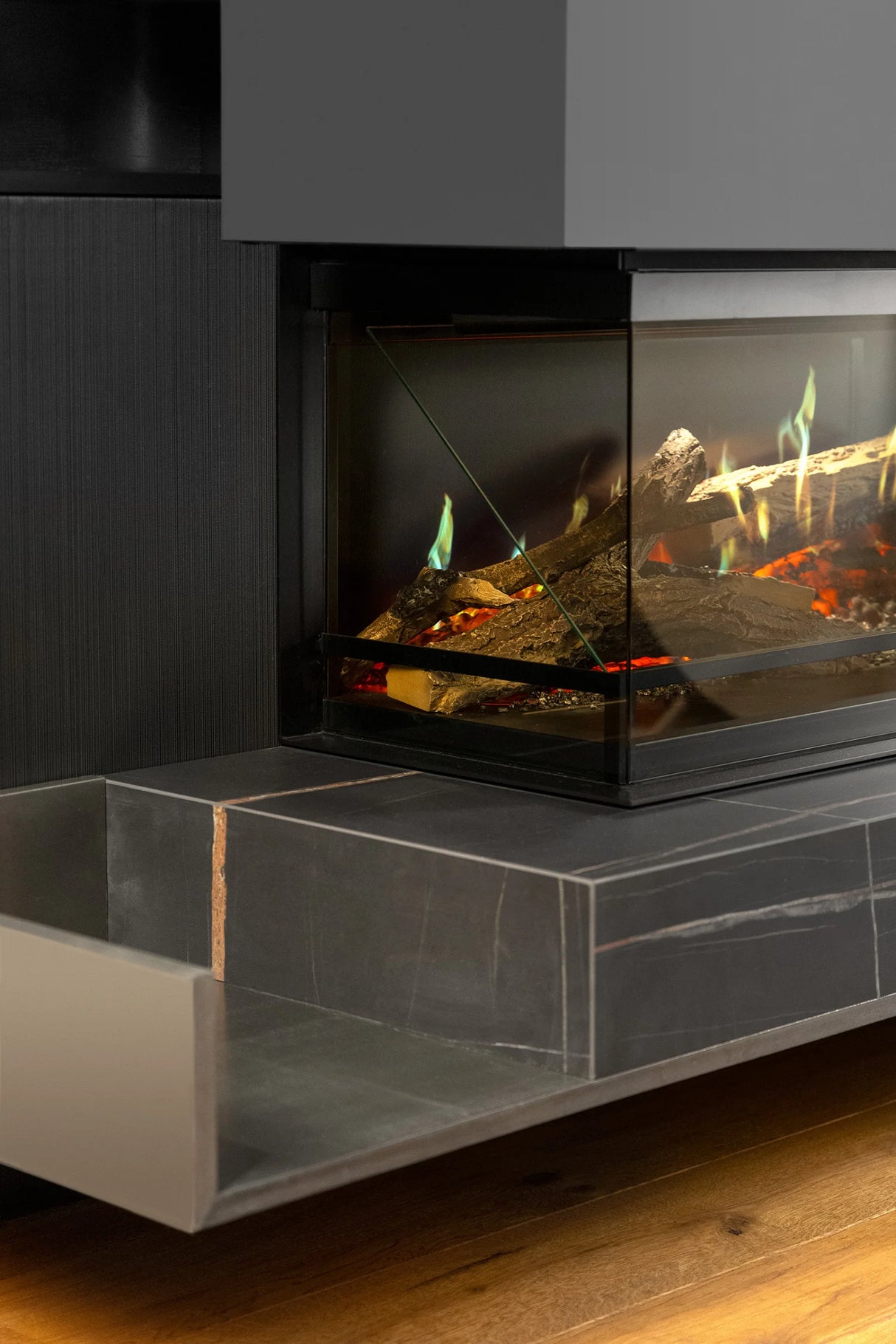 Holografische sfeerhaard - E-one 160S - Driezijdige haard