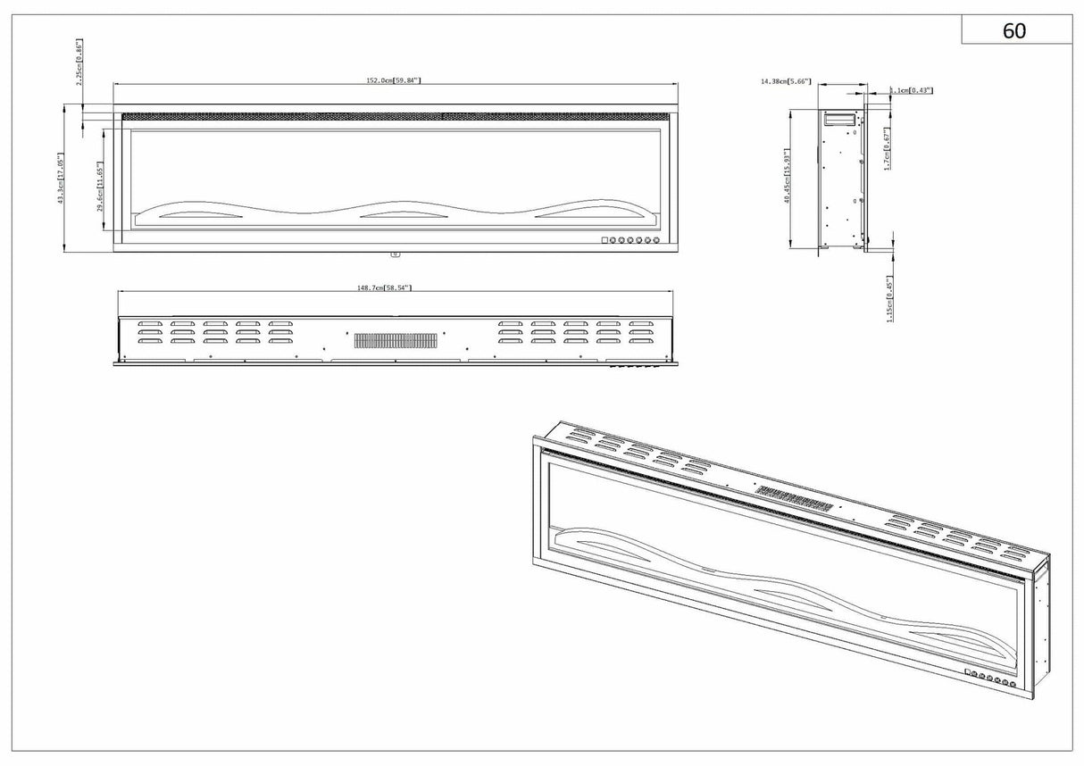 Lumina sfeerhaard - 152cm