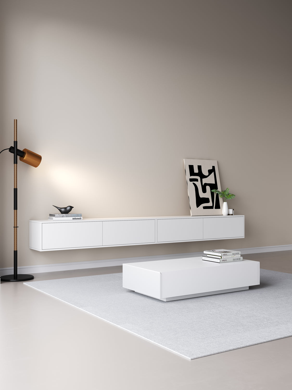 Chic TV meubel 300cm - wit