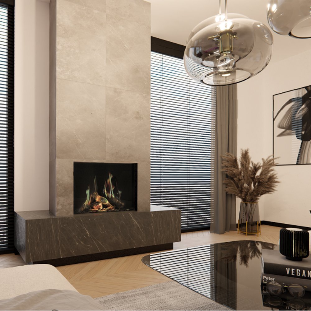 DRU Virtuo 75 - Elektrische haard - Hologramhaard