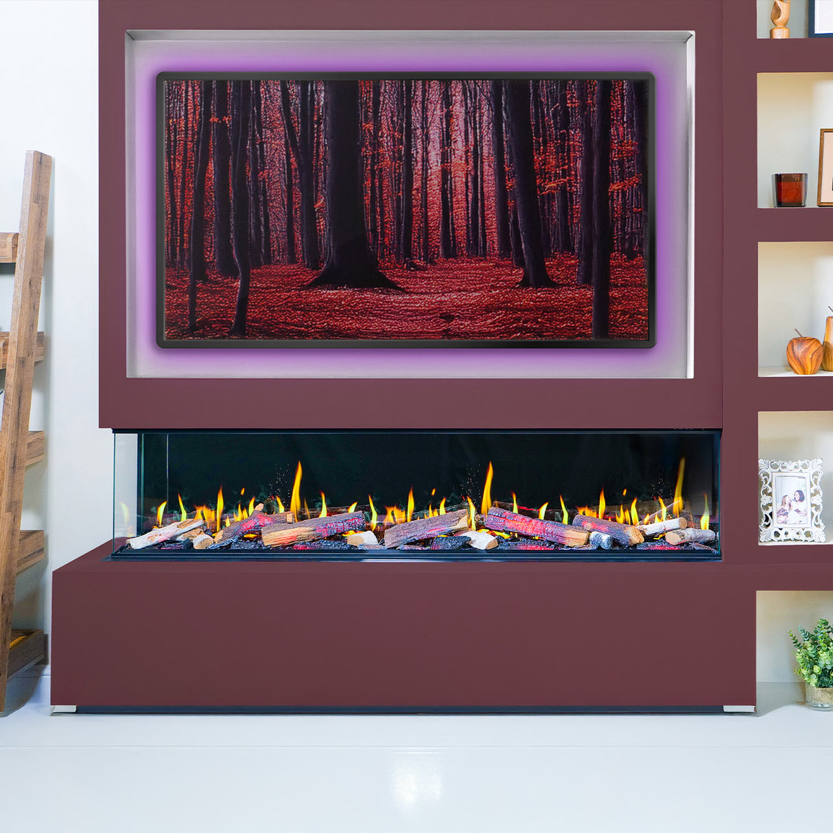 Charlton & Jenrick Luminosa - Elektrische haard - 3 zijdig - 185cm