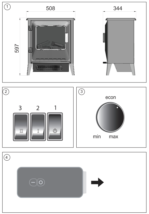 Dimplex Lucia elektrische haard