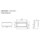 Faber e-BoX 1000/450 Doorkijkhaard