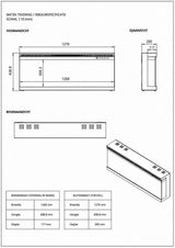 Elegance 3D sfeerhaard – 128cm