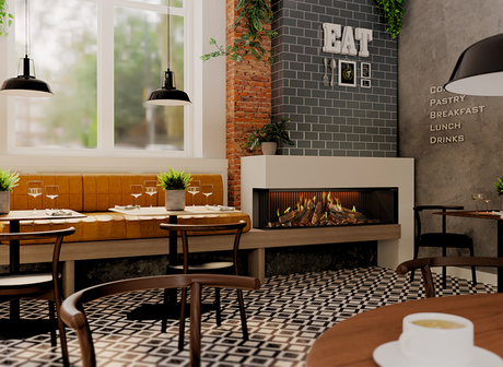 DRU Virtuo 150/2 Evolve - Elektrische 2-zijdig haard - Hologramhaard