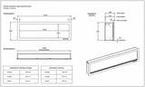 Evoke (slimline) sfeerhaard – 152cm