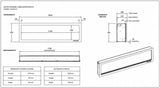 Evoke (slimline) sfeerhaard – 183cm