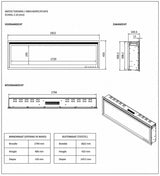 Lumina sfeerhaard - 183cm