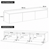 Chic TV meubel 180cm - japandi beige