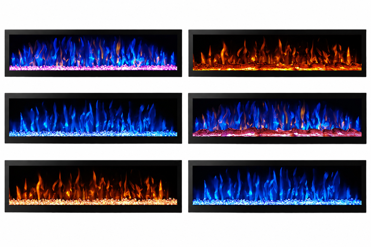 Dutch Fires Grande sfeerhaard vlamkleuren