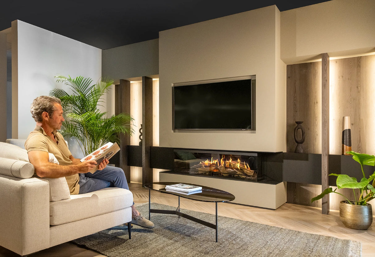 Kalfire - Holografische sfeerhaard - E-one 130S - Driezijdige haard