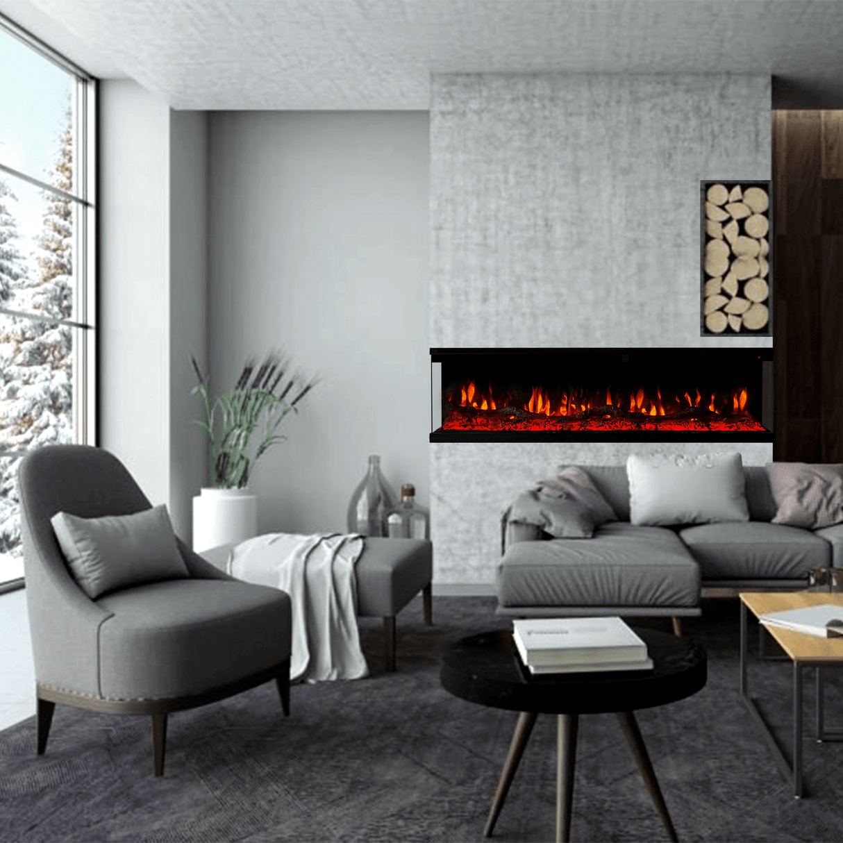 Elegance 3D sfeerhaard – 254cm