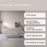 Chic TV meubel 240cm - japandi beige