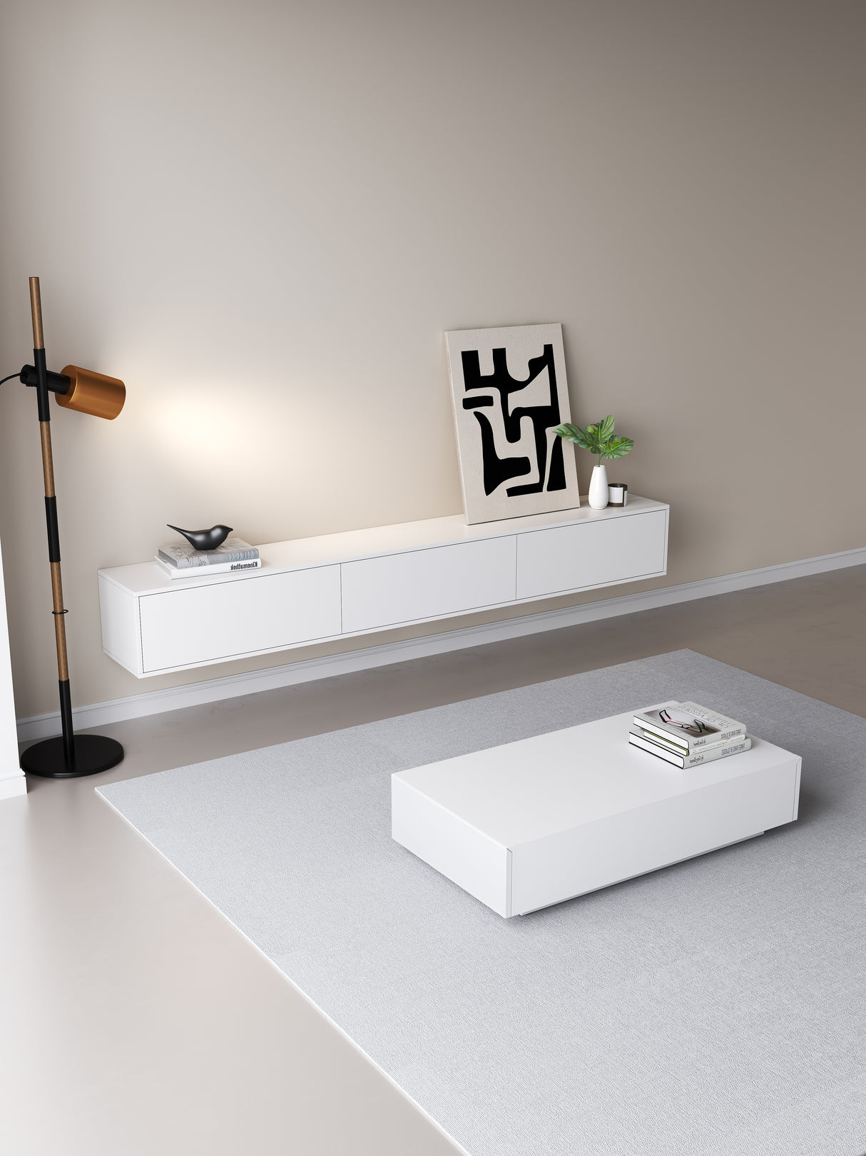 Chic TV meubel 180cm - wit