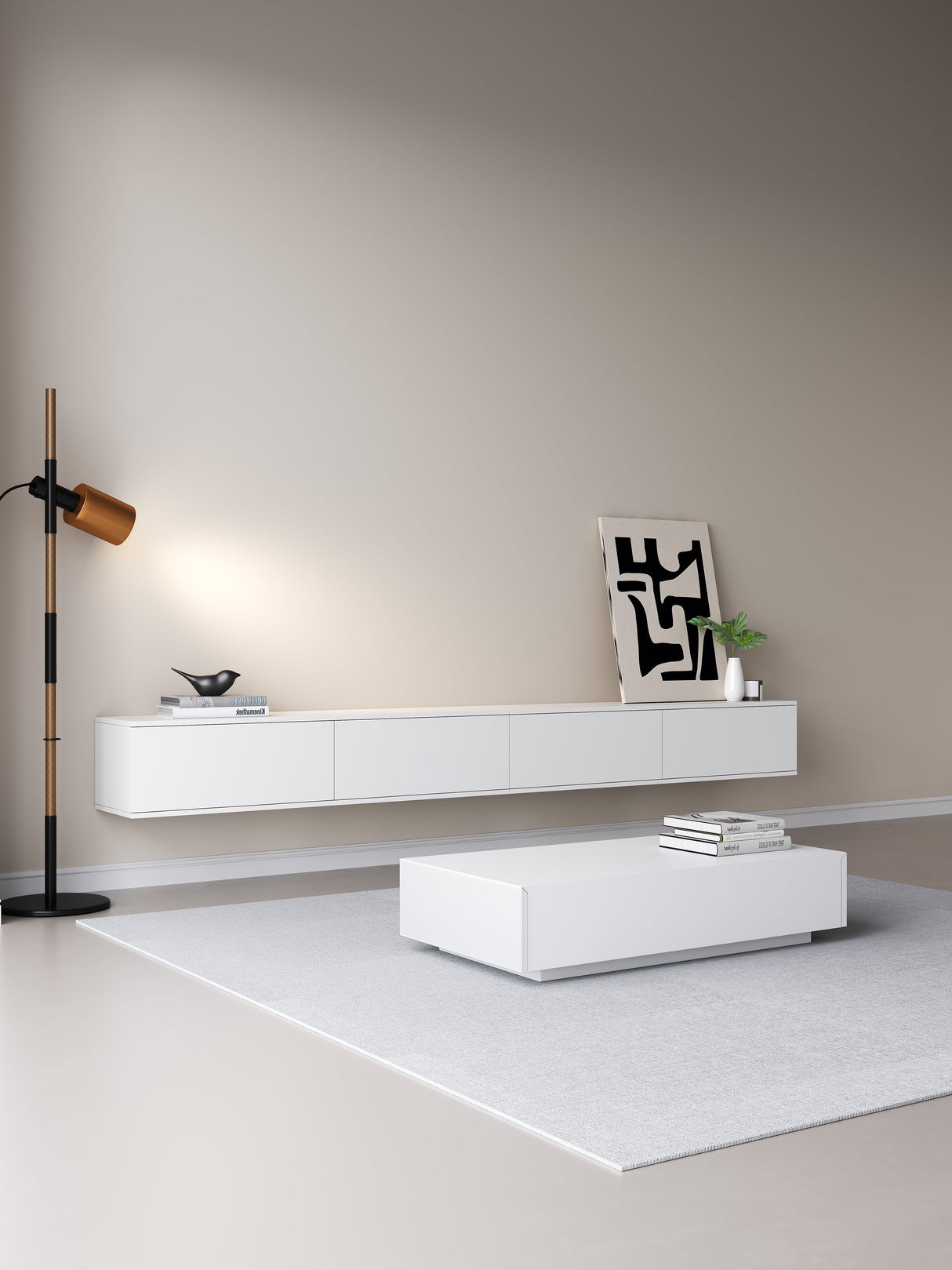 Chic TV meubel 300cm - wit