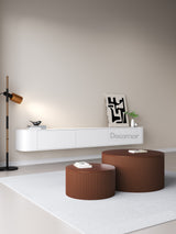 Chic TV meubel Rond - 240cm - Wit