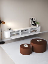 Chic TV meubel Rond - 240cm - Wit