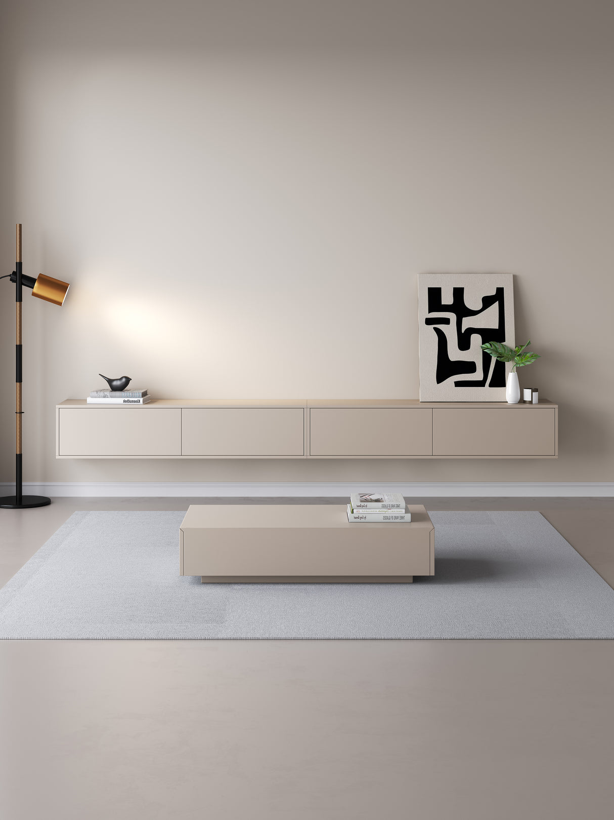 Chic TV meubel 300cm - japandi beige