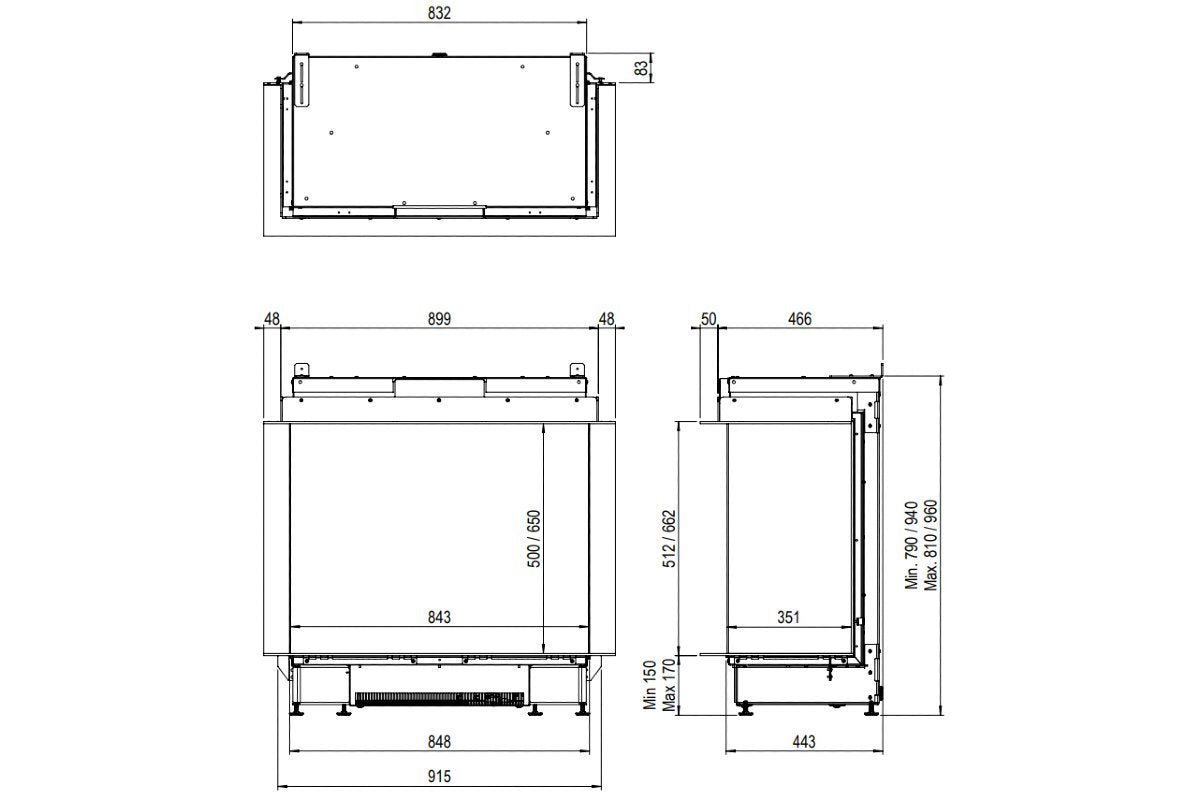 Faber e-MatriX 800/500 III Driezijdig