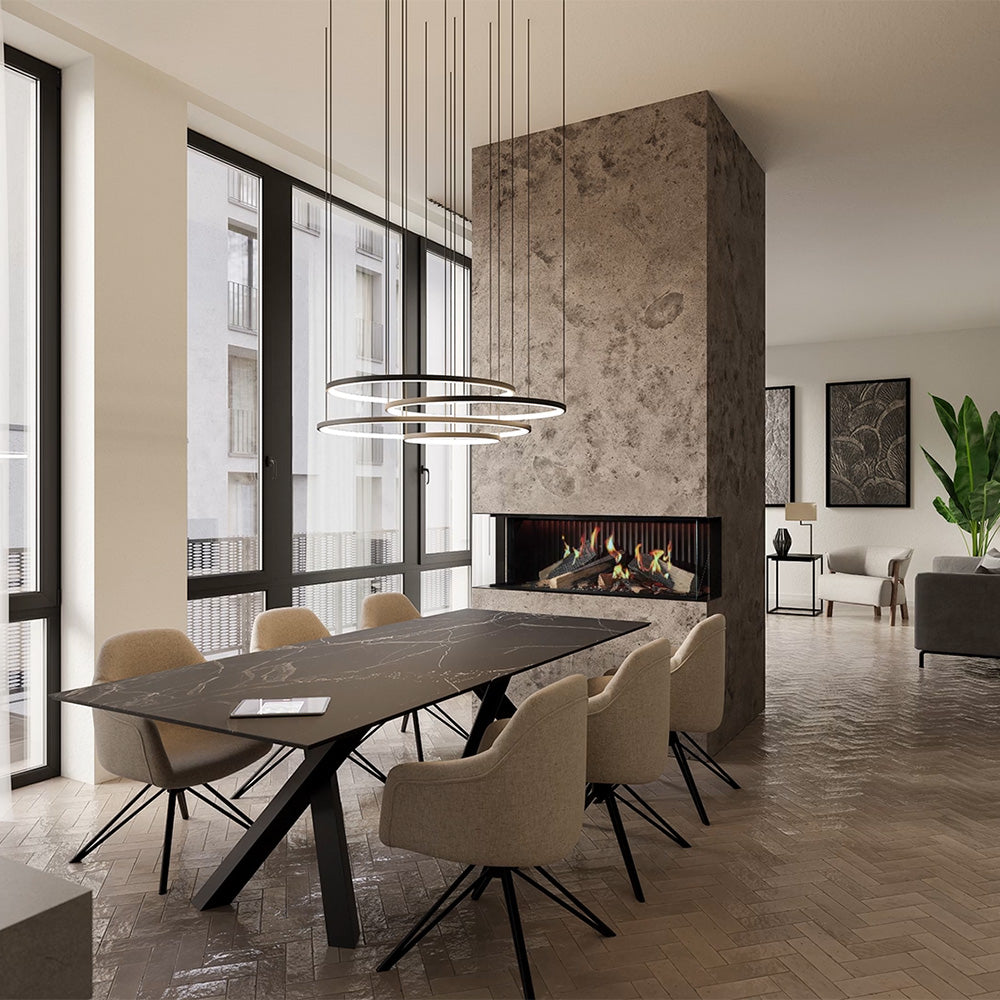 DRU Virtuo 100/3 Evolve - Elektrische 3-zijdig haard - Hologramhaard