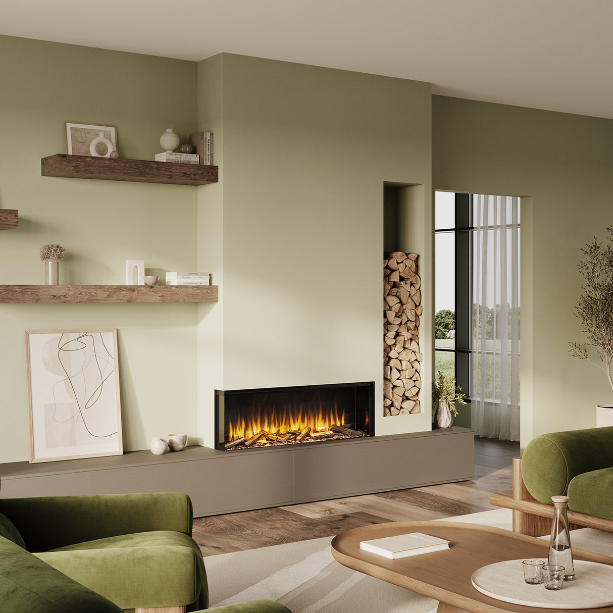 Charlton & Jenrick i-1100e Slim - Elektrische haard 110cm