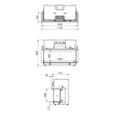 DRU Virtuo 100/3 Evolve - Elektrische 3-zijdig haard - Hologramhaard