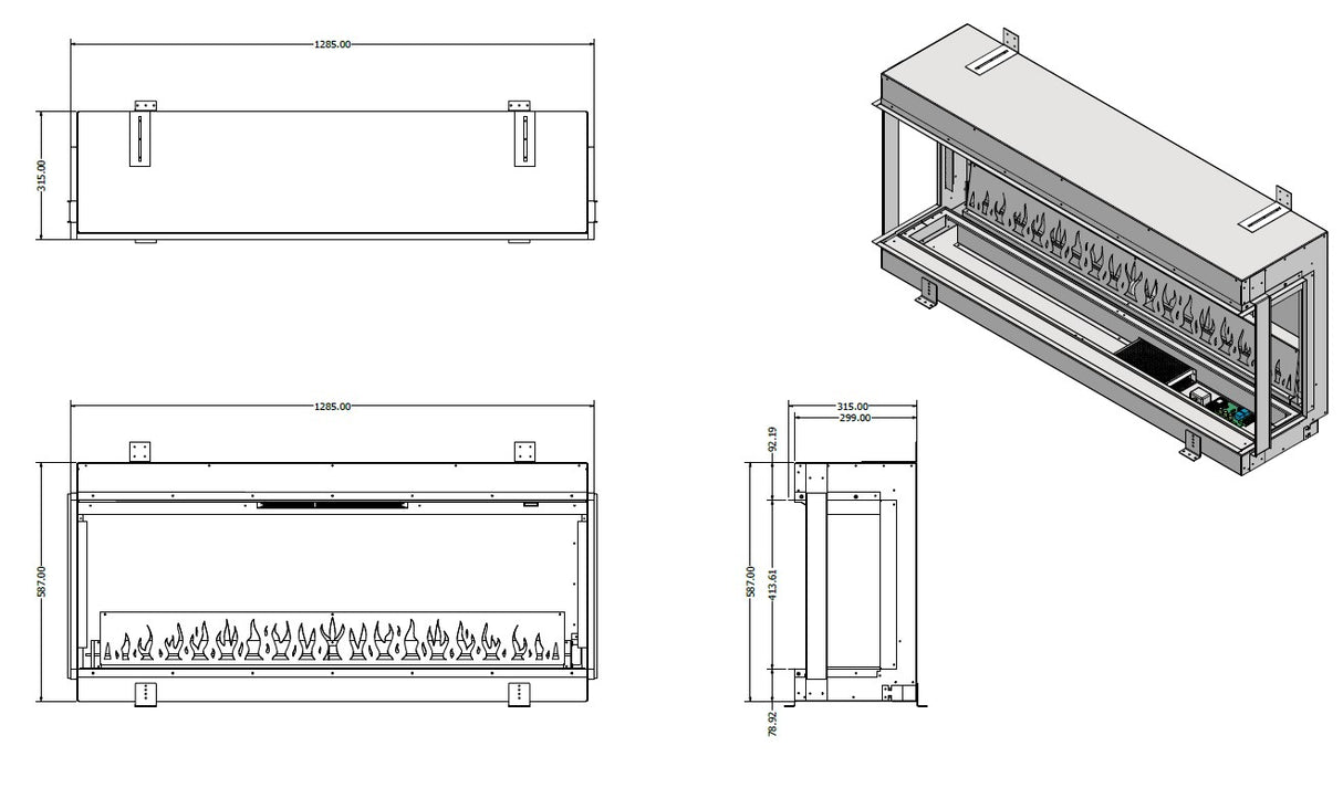 Element4 Elite 125 E Supreme - Elektrische haard