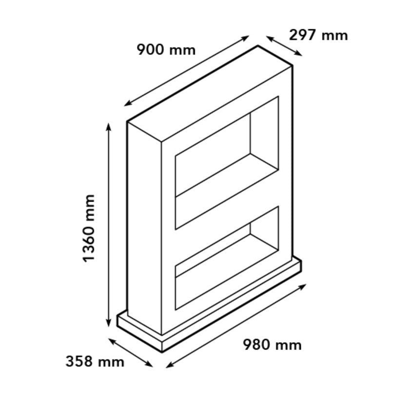 Xaralyn Lasize vrijstaande doorkijkhaard