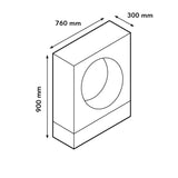 Xaralyn Milano vrijstaande doorkijkhaard
