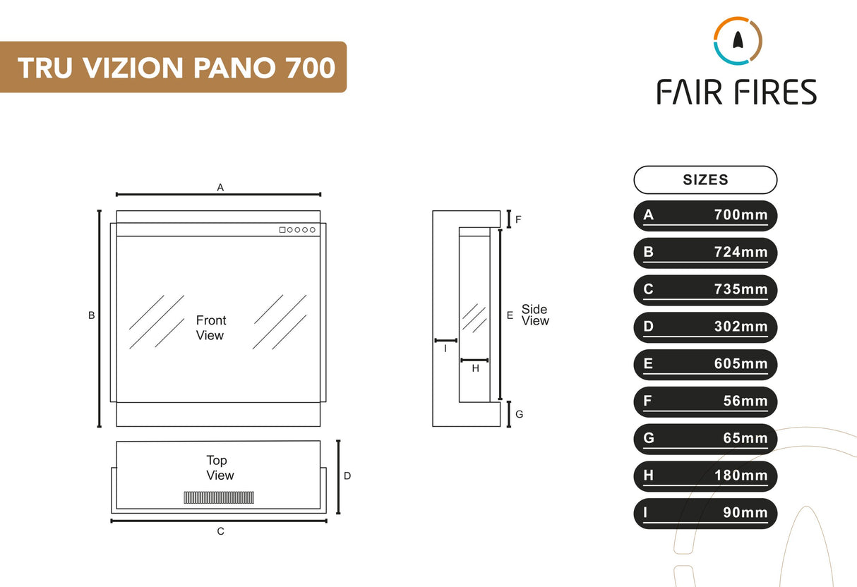 Fair Fires Tru Vizion Pano 700