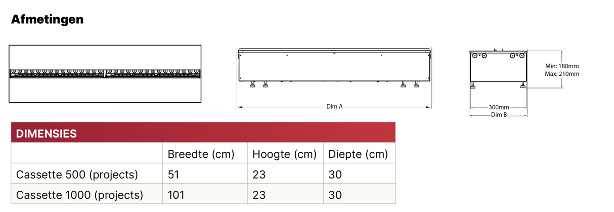 Dimplex Cassette 1000 Projects Multi Colour Optimyst