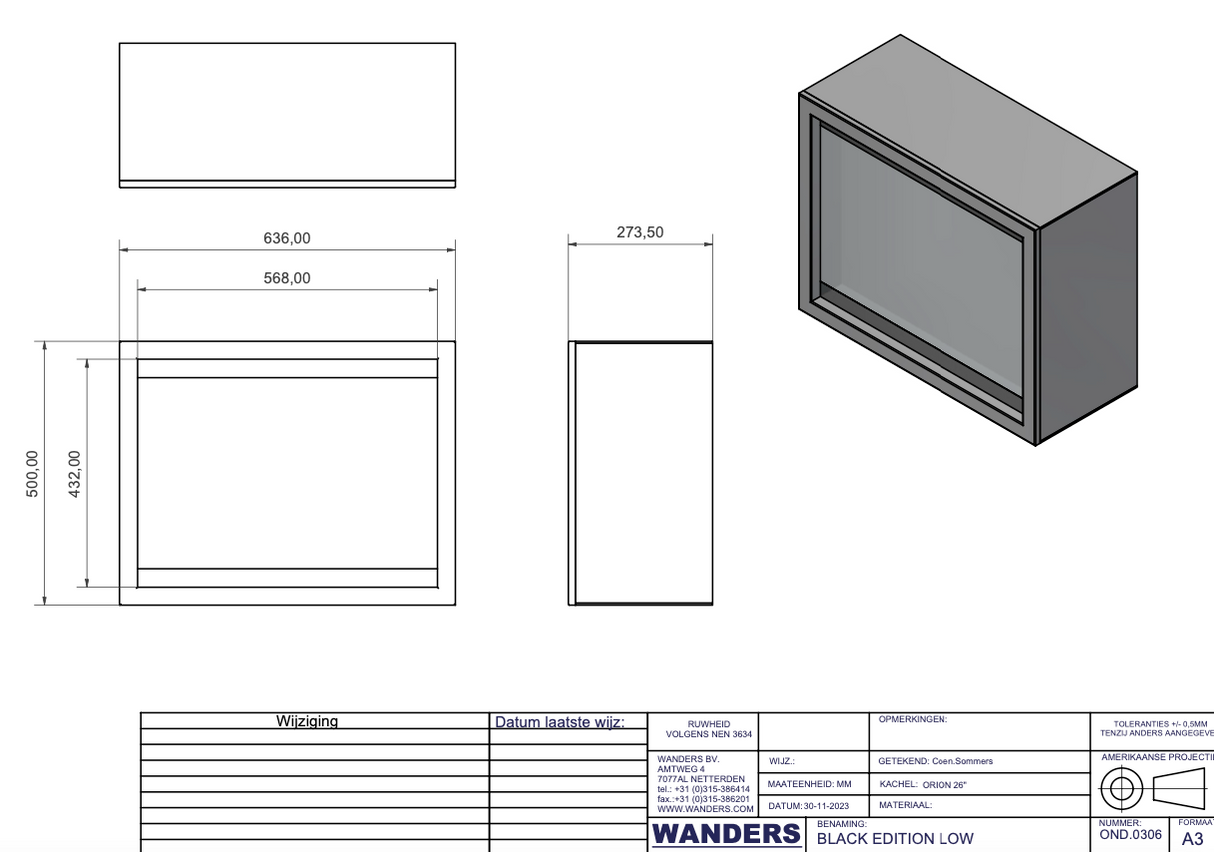 Wanders Orion Traditional 26'' Black Edition Low