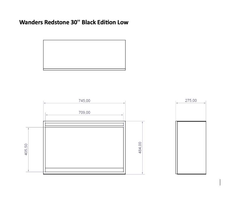 Wanders Redstone 30'' Black Edition Low