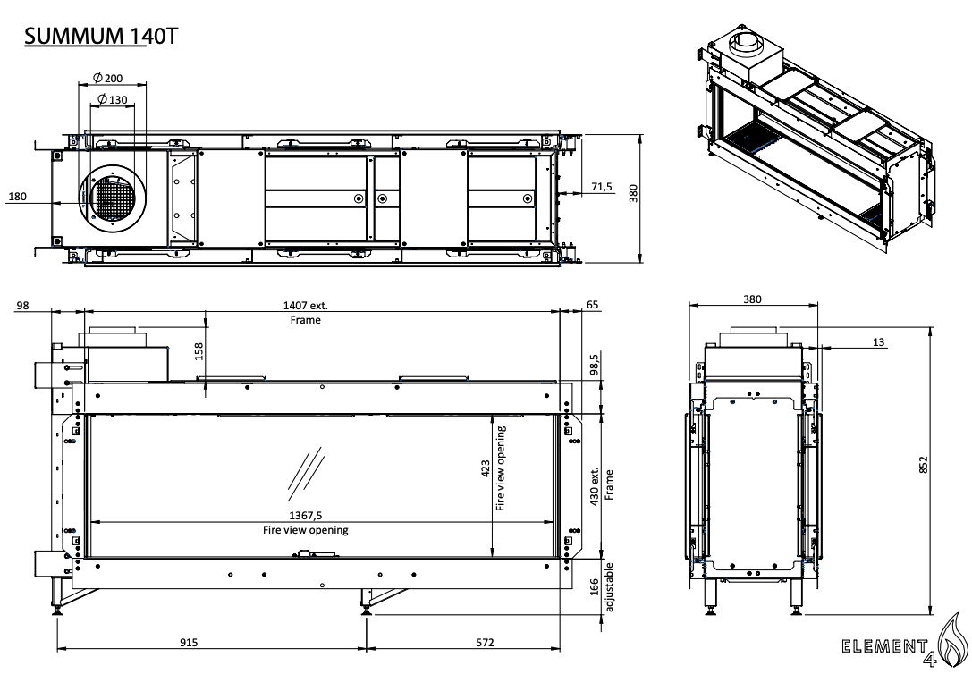Element4 Summum 140 Tunnel Bio