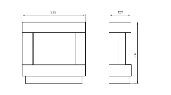 Dimplex Avalone Concrete