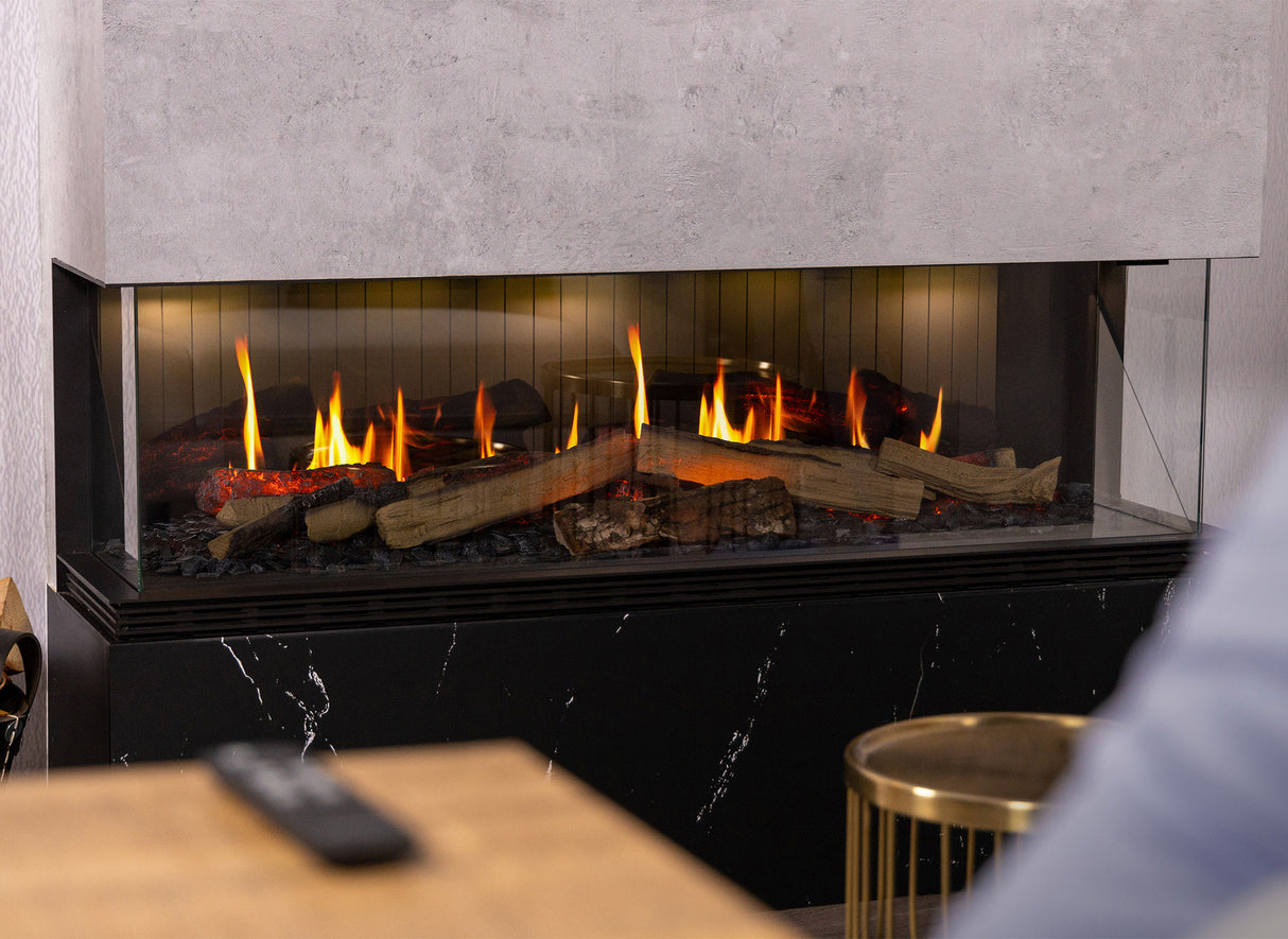 Dimplex Elektrische Inbouwhaard Driezijdig 3D Opti-V Vista 130 III - 133 cm