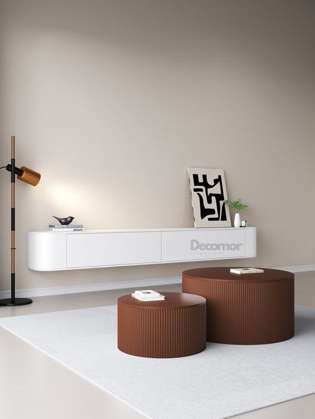 Chic TV meubel Rond - 180cm - Wit