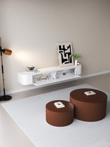 Chic TV meubel Rond - 180cm - Wit