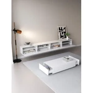 TV meubel wit 300cm 3