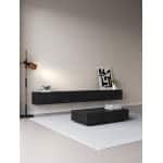 TV meubel zwart eiken 300cm 2