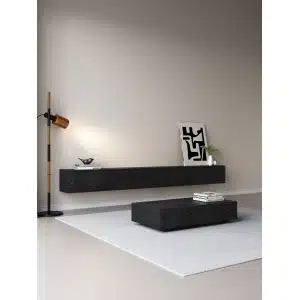 TV meubel zwart eiken 300cm 2