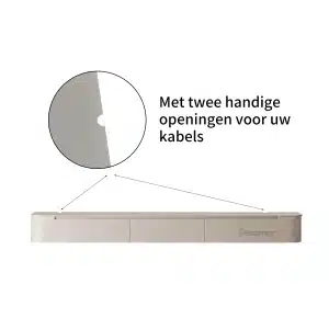 Chic Curve Ronde TV Meubel 240cm - Zwevend – Japandi Beige